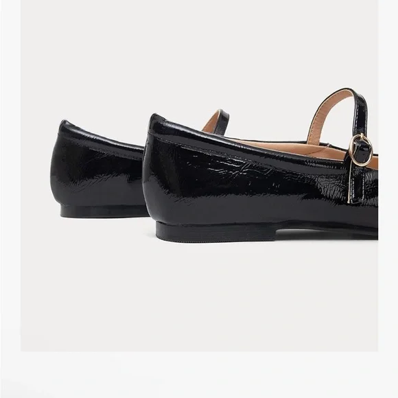 Black Patent Leather Mary Jane Flats Shoes BRAND NEW size 9 - Picture 9 of 9